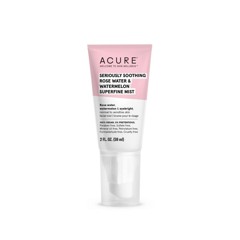 Acure Seriously Soothing Superfine Mist - Rosewater &#38; Watermelon - 2 fl oz, 1 of 5