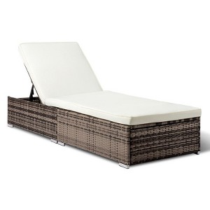 Karl Home | Outdoor Polyethylene (PE) Wicker Chaise Lounge - 1 of 4