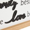 Farmlyn Creek Dining Room Wall Decor, Farmhouse Bless the Food Before Us Sign for Kitchen, 16 x 9 In - 3 of 4