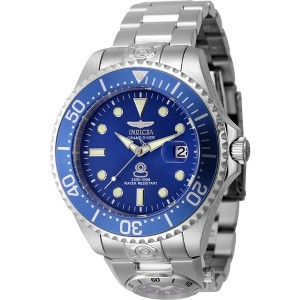 Invicta 45813 Men's Pro Diver Dual Time Blue Dial Bracelet Watch - 1 of 2