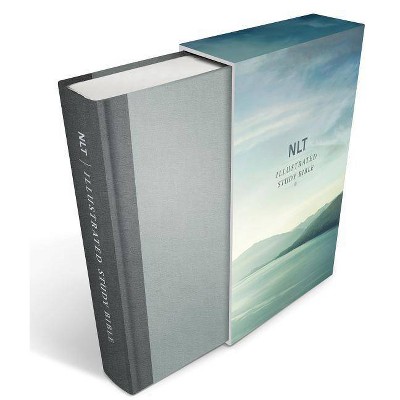 Illustrated Study Bible NLT, Deluxe Linen Edition - (Hardcover)