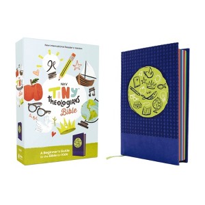 Nirv, Tiny Theologians Bible, Leathersoft Over Board, Blue, Comfort Print - by  Zondervan (Leather Bound) - 1 of 1