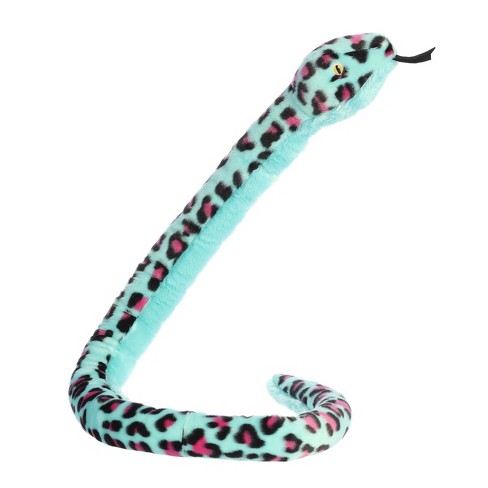 Aurora X-Large Colorful Leopard Snake Playful Stuffed Animal Blue 50