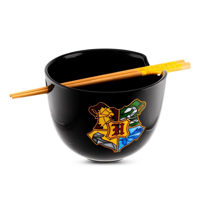 Silver Buffalo Harry Potter Hogwarts Crest 20-Ounce Ramen Bowl and Chopstick Set, 2 of 7