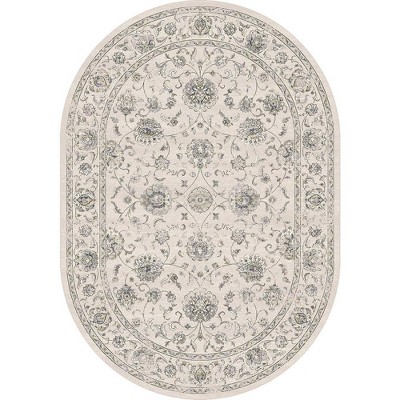 Ancient Garden 57126 Cream 5.3X7.7 Ov Oval