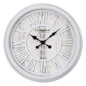 FURNIinspire Wall Clocks 20inch Round Living Room Decorative Roman Numeral Hanging Clock, Timepiece Vintage Wall Decor, Grey, 20"*20"*2.25" - 1 of 4