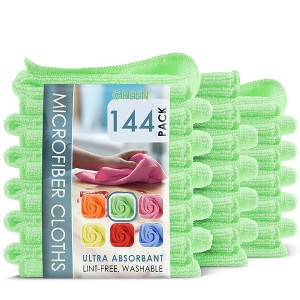 Hearth & Harbor Microfiber Cleaning Cloth, Reusable Microfiber Towel, Lint Free Washcloths - 1 of 4