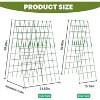 2pcs Garden Trellis Support for Climbing Plants, A-Frame Climbing Cucumber Rack with Clips, Spiral Connectors for Vegetables, Flowers - 2 of 4