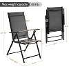 Yaheetech Set of 2 Folding Dining Chairs with 8 Adjustable Back Positions for Garden, Lawn, Backyard - 3 of 4