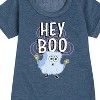 - SpongeBob SquarePants - Hey Boo Graphic Short Sleeve Fleece Dress - 2 of 4