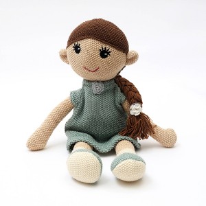 INFURNIC Baby and Toddler Learning Toys Soft Cotton Princess Doll for Imaginative Storytelling, Multicolored, 19"*16"*1" - 1 of 4
