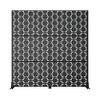 MAYEERTY Room Divider Screen Square 01 Black Arch Galvanized Sheet 72x47x16in 3-Piece Set 3-Piece Set - 4 of 4