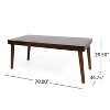 NicBex Dining Table Kitchen Table Modern Rectangular Dining Table  for Dining Room, Restaurant - 3 of 4