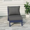 WestinTrends  Avalon Outdoor HDPE Deep Seating Modular Armless Patio Chair with Patio Cushions - 2 of 4