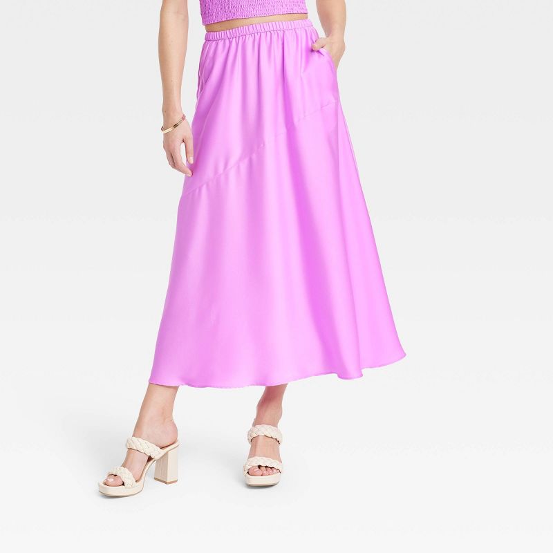 Women's Maxi A-Line Slip Skirt - A New Day™, 1 of 9
