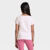 Girls' Short Sleeve Ribbed Bow Front T-Shirt - Cat & Jack™ - 2 of 3