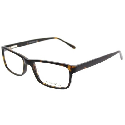 Adensco  086 Unisex Rectangle Eyeglasses Dark Havana 54mm