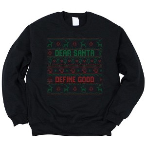 Simply Sage Market Women's Graphic Sweatshirt Santa Define Good - 1 of 2