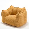 Cesicia 47.2 in-W x 36.2 in-D x 30.7 in-H Beige Chenille Square Bean Bag Sofa Chair - 3 of 4