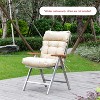 ARTPLAN All Weather Chair Outdoor Cushions of Adirondack Chair with High Back Wicker Tufted Pillow for Outdoor Furniture - 2 of 4