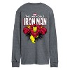 Men's - Marvel - Iron Man Invincible Oversized Long Sleeve Graphic T-Shirt - 2 of 4
