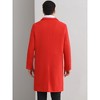 Lars Amadeus Men's Double Breasted Notched Lapel Formal Winter Overcoat - 3 of 4