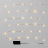30ct Battery Operated LED Christmas Dewdrop Fairy String Lights Warm White with Silver Wire - Wondershop™ - image 2 of 3