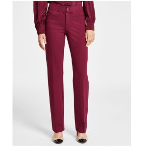 Anne Klein Womens Jillian Fly Front Casual Trouser Pants - 1 of 1