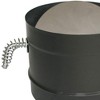 DuraVent 6 Inches 24 Gauge Steel Single Wall Air Insulated Damper Section As Wood Burning Stove Top Connecting Adapter, Black - 2 of 4