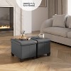 StorageBud Storage Ottoman for Bedroom End of Bed, Faux Leather Storage Bench, Large Storage Ottoman Bench, Entryway Bench with Storage - 2 of 4