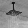 PAGED Ceiling Mounted Shower Head Modern Rain Shower Head with Tub Spout, Shower Bracket and Water Control Valve for Restroom - 2 of 4