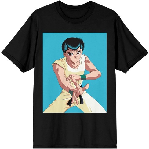 Yu Yu Hakusho Yusuke Urameshi Character Men’s Black Graphic Tee - S Yu Yu Hakusho Yusuke Urameshi Character Men’s Black Graphic Tee - S