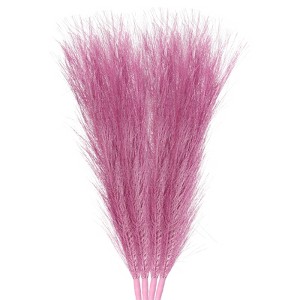Unique Bargains Party Vase Wedding Decor Tall Fluffy Faux Pampas Grass - 1 of 4