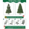 Home Artificial Christmas Tree, 4.5Ft/6Ft/7.5Ft/9Ft Pre-Lit Christmas Tree, PE/PVC Tips, Easy Setup 3 Steps, Flame Retardant - 3 of 4