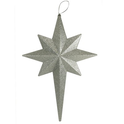 Northlight Glittered Silver Splendor Shatterproof Christmas Bethlehem Star Ornament 20"