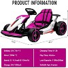 24V Electric Go Kart for Kids, Drift Kart with 2¡Á200W Motors, 7Ah Battery, Pedal Drive, Racing Go Kart Toy for Outdoor Fun - 2 of 4