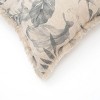 Moda Furnishings Linen Printed Cushion with Fringes (Grey) - 3 of 4
