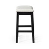 Maven Lane Adrien Rustic Backless Fabric Saddle Seat Counter Height Bar Stool - 3 of 4