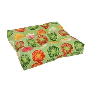 Blazing Needles, 19-inch Squared Polyester Outdoor Tufted Dining Chair Cushion - 1 of 2