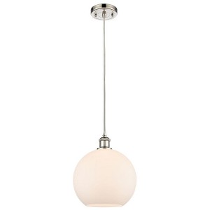 Athens - 1 Light Cord Hung Mini Pendant In Industrial Style-13 Inches Tall and 10 Inches Wide - 1 of 1
