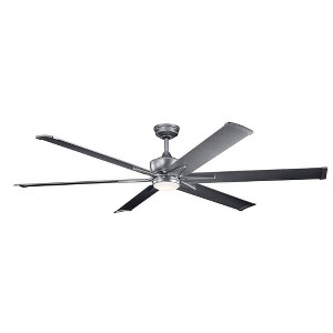 Kichler Lighting Szeplo Patio 1 - Light Ceiling Fan in  Weathered Steel - 1 of 4