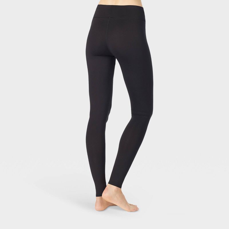 Warm Essentials by Cuddl Duds Women's Active Thermal Leggings - Black, 5 of 9