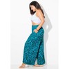 Swimsuits for All Women's Plus Size Pack N' Go Wrinkle-Resistant Cover Up Wide Leg Pant - 4 of 4