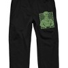 Spongebob Squarepants Macho Squidward Men's Black Graphic Joggers - 2 of 3