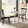 Costway Dining Chairs Set of 2 Windsor Chairs Wood Armless Chairs with Solid Rubber Wood Black/White/Natural - 4 of 4