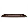 The HC Companies Akro Mils Farmhouse Venetian 24 Inch Rectangular Plastic Ridged Flower Box Plant Saucer Drip Tray, Chocolate - 3 of 4