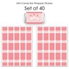 Big Dot of Happiness Tutu Cute Ballerina - Mini Candy Bar Wrapper Stickers - Ballet Birthday Party or Baby Shower Small Favors - 40 Count - 3 of 4