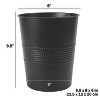 Cameo 5 Liter Waste Basket Can for Garbage, Round Open Top Trash Can for Bathroom Bedroom, Kitchen, Stainless Steel, Fingerprint Resistant - image 4 of 4