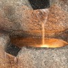 Glacial Rock Zen 30" High Large Rustic Indoor Outdoor Decor Faux Stone Floor Fountain with Light LED Waterfall Outside Garden Patio - 3 of 4