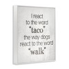 Stupell Industries Funny React To Taco, 16" x 20" - 3 of 4